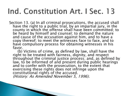 Ind. Constitution Art. I Sec. 13