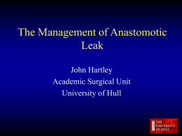 Anastomotic leak