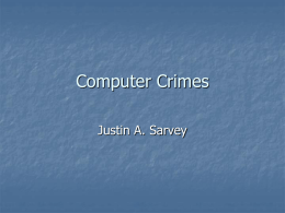 Computer Crimes - Indiana University of Pennsylvania