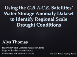 Alys Thomas Hydrology and Climate Research Group Dept. of