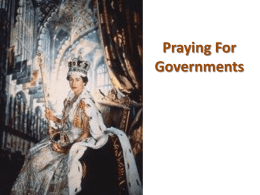 Praying For Governments