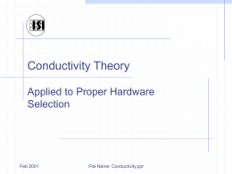 Conductivity Theory