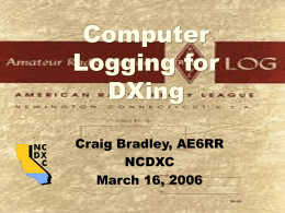 Computer Logging Programs (March 2006)