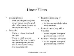 Linear Filters - University of Delaware