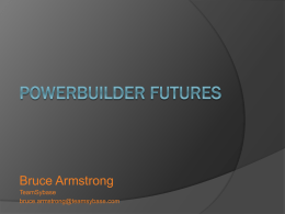 PowerBuilder 12 Technologies