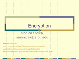 encryption - Boston University