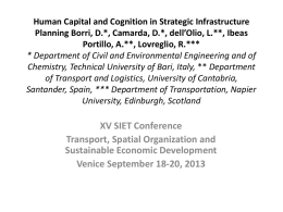 Human Capital and Cognition in Strategic Infrastructure