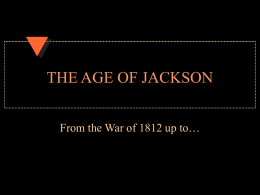THE AGE OF JACKSON - Lincoln Park High School