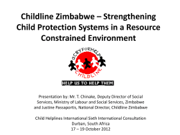The Survival of Childline Zimbabwe