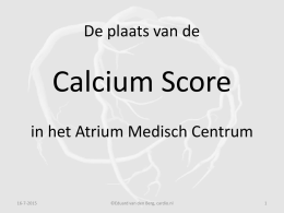 What calcium score is typical for a person my
