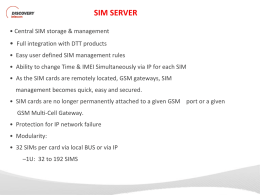 Sim Server DTT