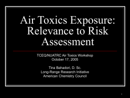 Health Effects of Air Toxics