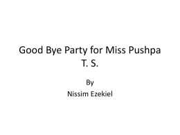 Good Bye Party for Miss Pushpa T. S. - GCG-42