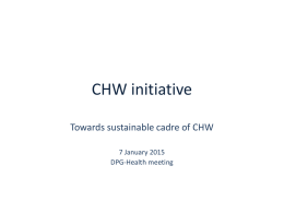 CHW initiative