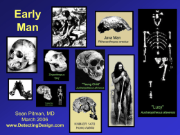 Early Man - Naturalism and The Theory of Evolution