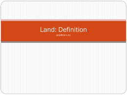 Land: Definition