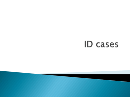 ID cases - Pediatrics House Staff