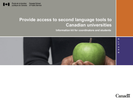 The Universities Language Training Project