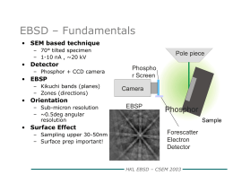 EBSD – Fundamentals