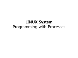 UNIX: Processes