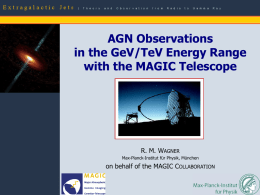 VHE g-ray physics of active galactic nuclei & the