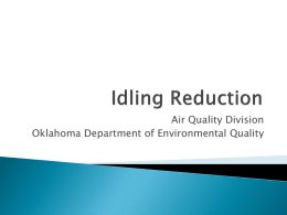 Idling Reduction - Welcome to the Oklahoma Department of