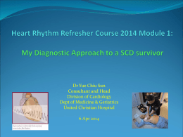 Heart Rhythm Refresher Course 2014 Module 1: My Diagnostic