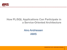How PL/SQL Applications Can Participate in a Service