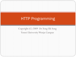 HTTP Programming