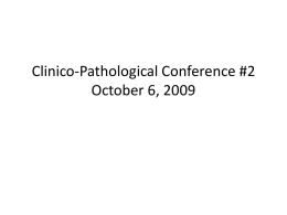 CPC#2 October 6, 2009 Infectious Diseases