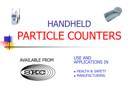 PARTICLE COUNTERS