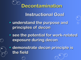 Decontamination is - Brownfields Toolbox