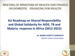 eHealth Policy Development for Africa