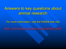 Animal Research and Disease