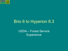 Brio 6 to Hyperion 8.3