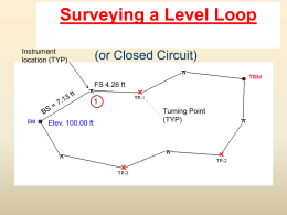 Surveying a Level Loop - Mr Desantis | TZHS Engineering