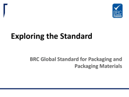 BRC Global Standard for Food Safety Issue 7 Morrisons