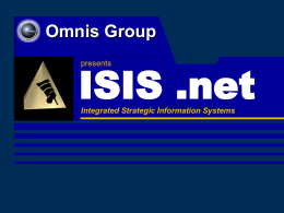 Omnis Group ISIS.net - CCE-R