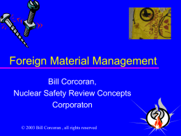Foreign Material Management