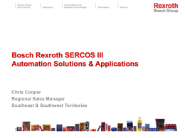 Rexroth - Solution Provider for Food & Packaging