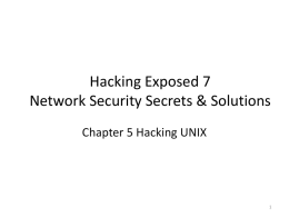Hacking Exposed 7 Network Security Secrets & Solutions