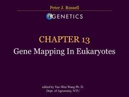 CHAPTER 13 Gene Mapping in Eukaryotes