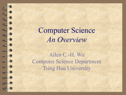 Computer Science An Overview - National Tsing Hua University