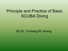 Principle and Practice of SCUBA Diving