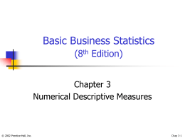Basic Business Statistics, 8th Edition