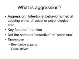 Is it aggression?