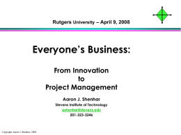 Introduction - Rutgers University
