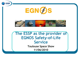 ESSP & EGNOS for IFATSEA