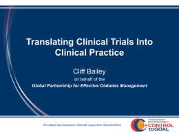 Translating Clinical Trials Into Clinical Practice