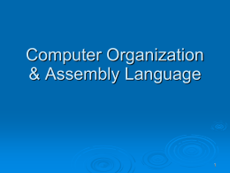 Computer Organization & Assembly Language